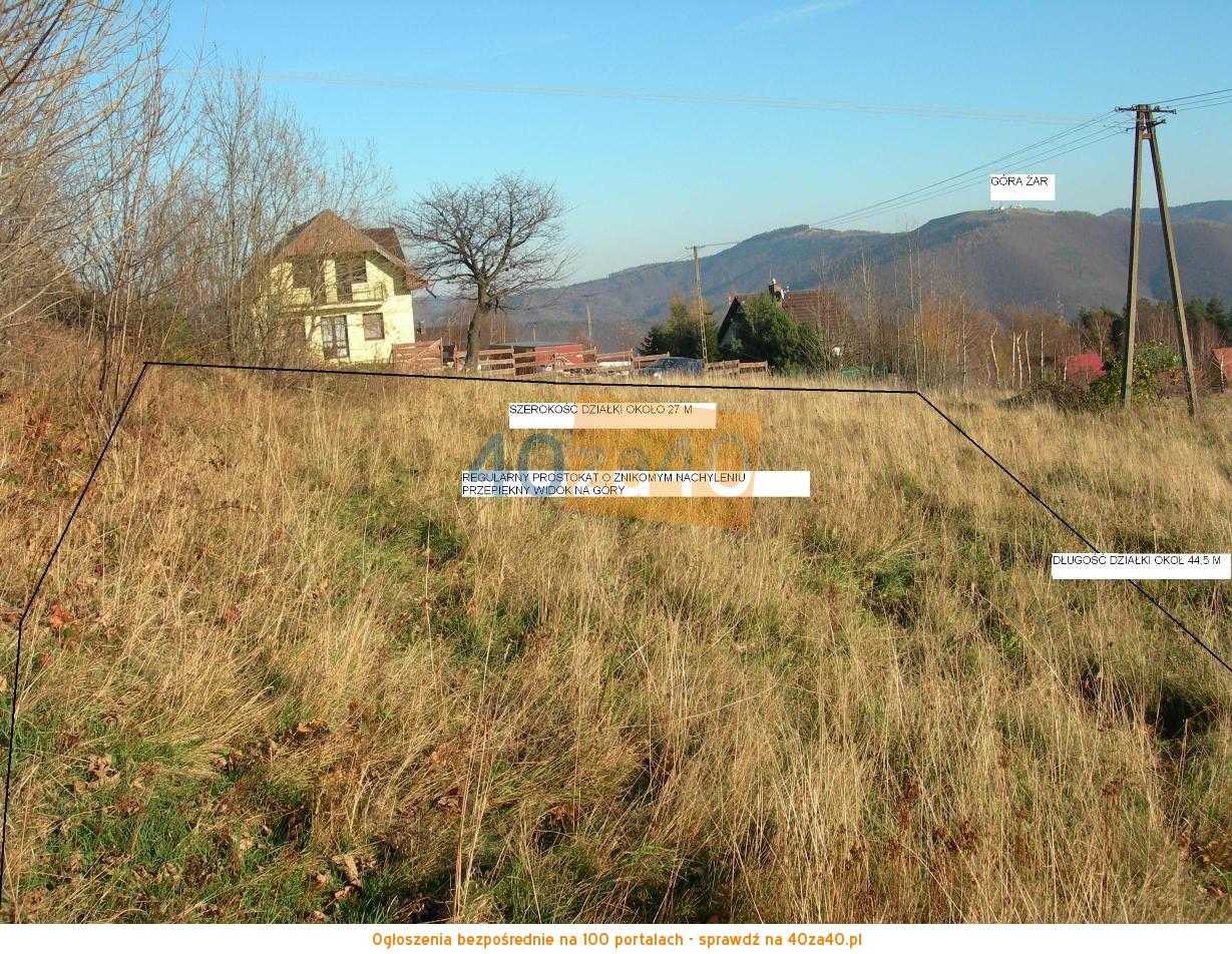 Działka na sprzedaż1200 m2